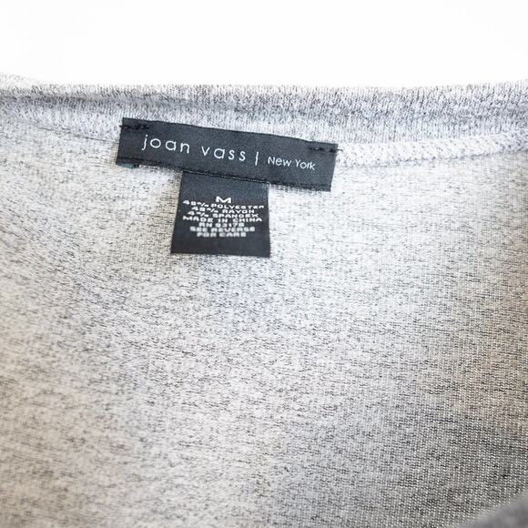 Joan Vass Ombre Knit Gray/Green Tunic, M - Picture 2 of 8